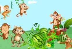 猴吃瓜幼儿故事,趣味盎然的幼儿成长故事