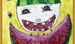 吃瓜的人的画,吃瓜群众视角下的趣味人生画卷