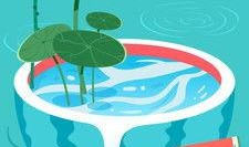 吃瓜插画设计,趣味横生的视觉盛宴