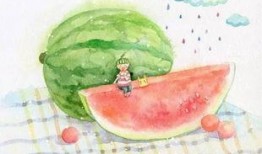 吃瓜插画设计,趣味横生的视觉盛宴